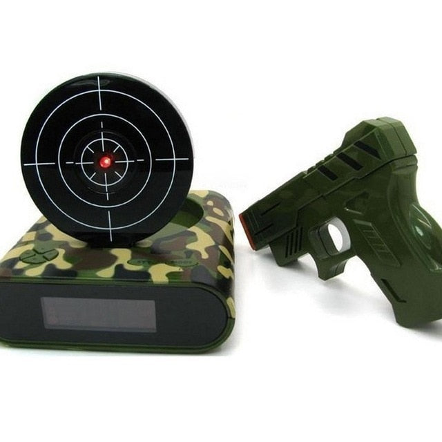 Gadget Target Laser Shoot Gun Alarm Clock