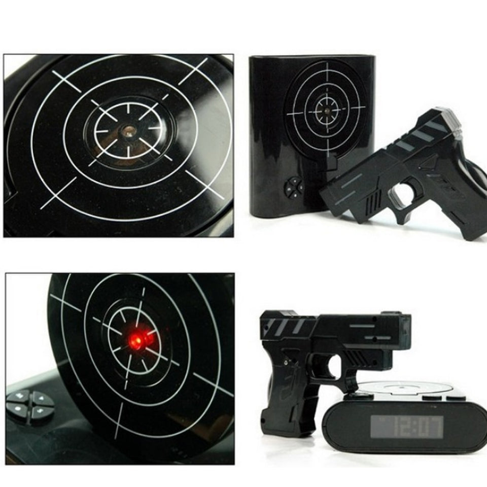 Gadget Target Laser Shoot Gun Alarm Clock