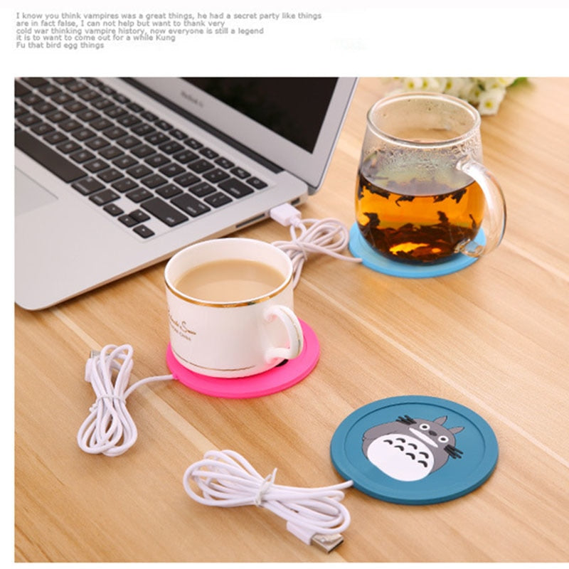 Silicone Thin Cup-Pad Coffee Heater Tray