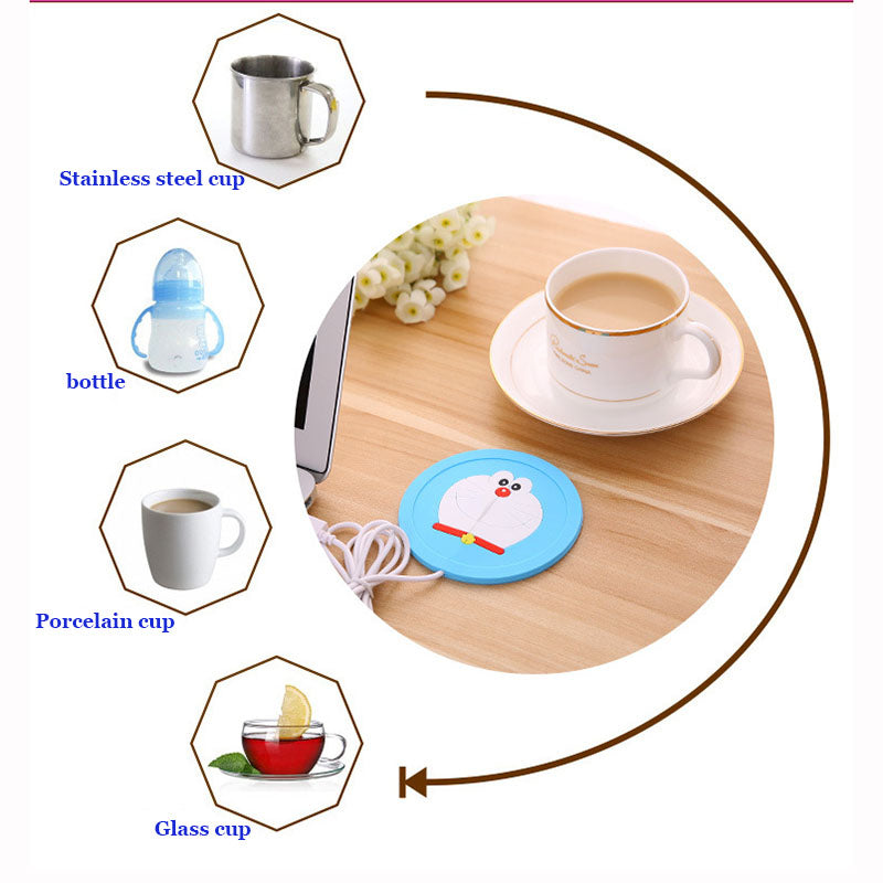 Silicone Thin Cup-Pad Coffee Heater Tray