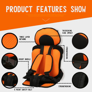 Portable Baby Toddler Simple Car Safety Seat